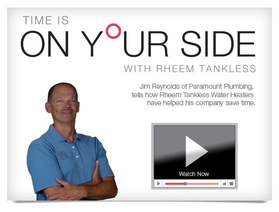 Save Time with Rheem Tankless Water Heaters